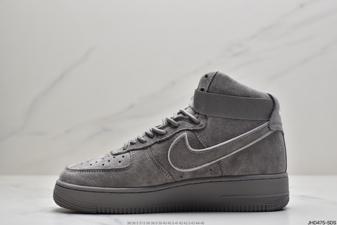190  耐克Air Force1 MID x Reigning Champ 顶级灰猪八打造882098-100