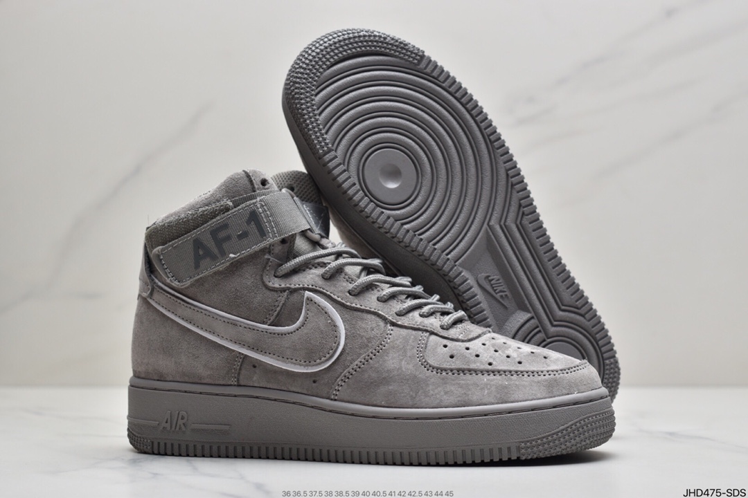190  耐克Air Force1 MID x Reigning Champ 顶级灰猪八打造882098-100