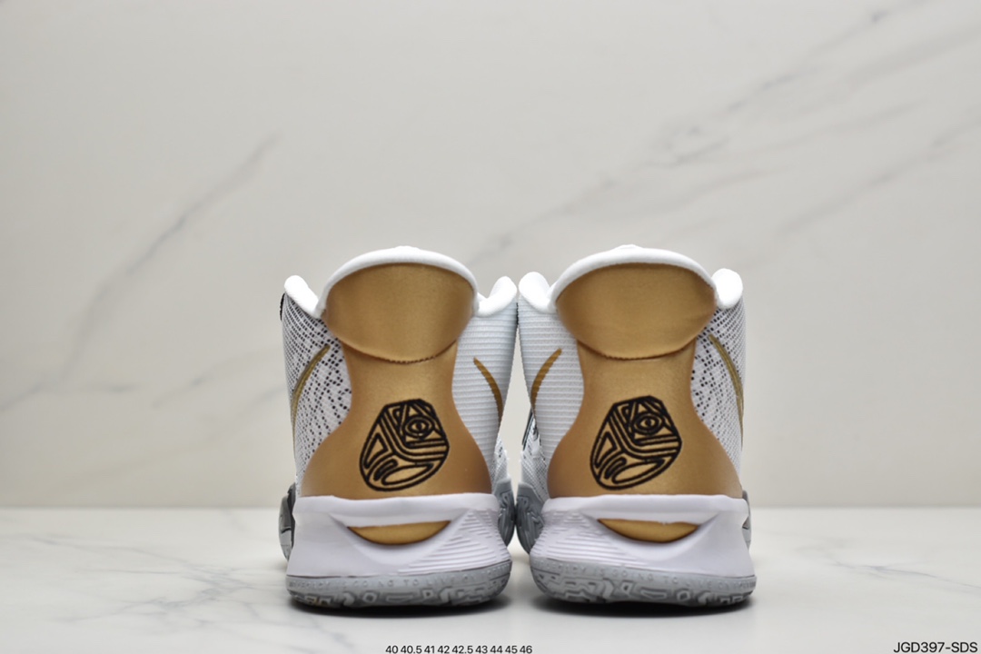 180 耐克NK Kyrie 7 欧文7 白黑金 总决赛 CQ9327-101