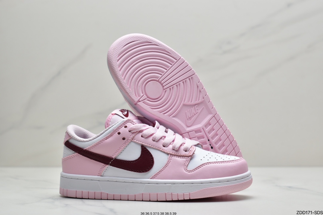 230 耐克NK SB Dunk Low Pink黑白粉配色 CW1590-601