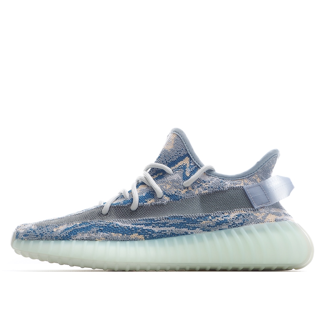 H0 Ad Yeezy 350 Boost V2 “Max oat” 阿迪达斯椰子350二代 暴龙兽灰蓝迷彩 巴斯夫爆米花