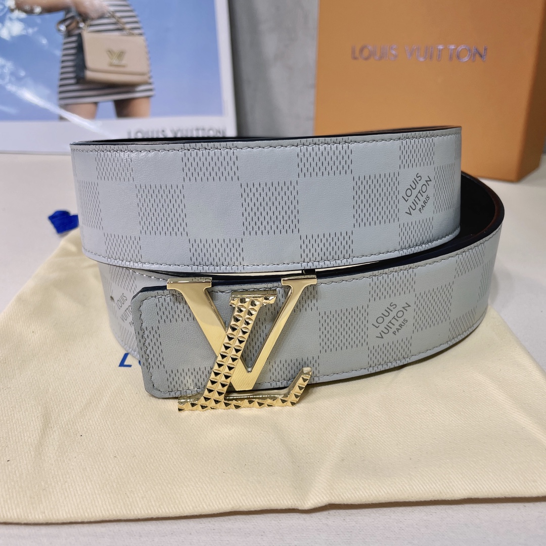 Louis Vuitton Belts Men Cowhide