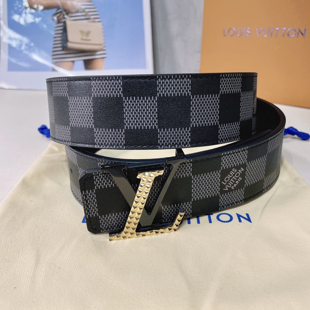 Louis Vuitton Belts Men Cowhide