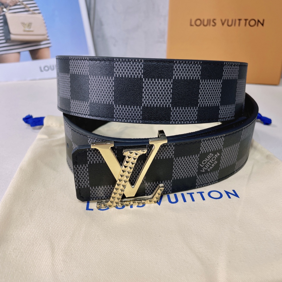 Louis Vuitton Belts Men Cowhide