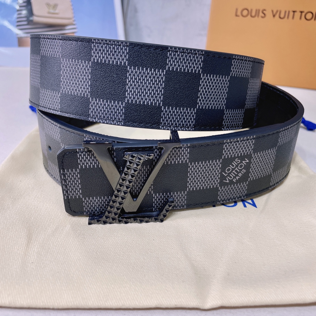 Louis Vuitton Belts Men Cowhide