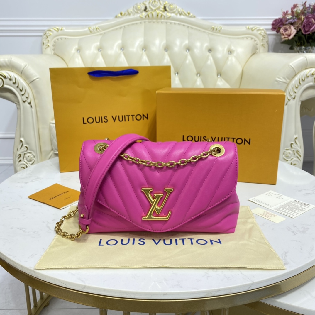 Louis Vuitton LV New Wave Handbags Crossbody & Shoulder Bags Black Gold Green Grey Red White Yellow Engraving Vintage Chains m58550