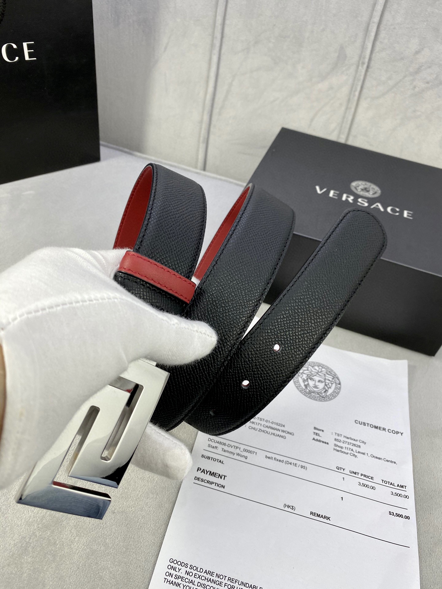宽度3.5cmVERSACE范思哲此