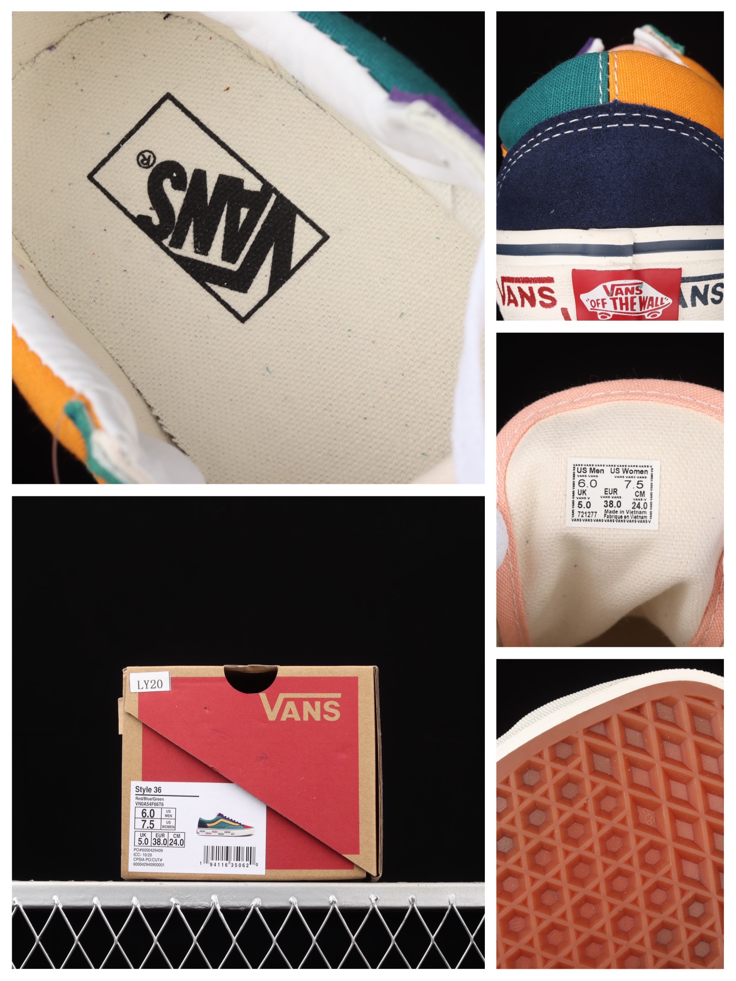 Vans Style 36 冰淇淋奶蓝拼色鸳鸯低帮板鞋VN0A54F66T6 尺码：35 36 36.5 37 38 38.5 39 40 40.5  41 42 42.5 43 44_莆鞋网_莆田鞋_莆田安福_电商城市场_商贸城小镇_莆鞋网