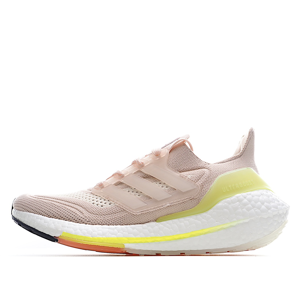 G5 阿迪 AD UB7.0 爆米花跑鞋 粉白