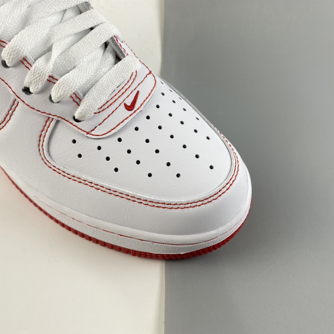 P220  NIKE Air Force 1 High ’07 空军一号白红高帮休闲板鞋 CV1753-100