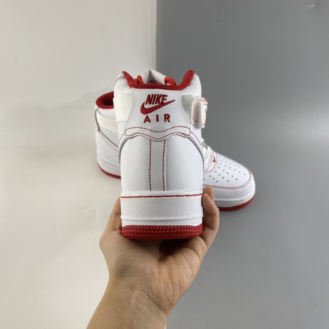 P220  NIKE Air Force 1 High ’07 空军一号白红高帮休闲板鞋 CV1753-100
