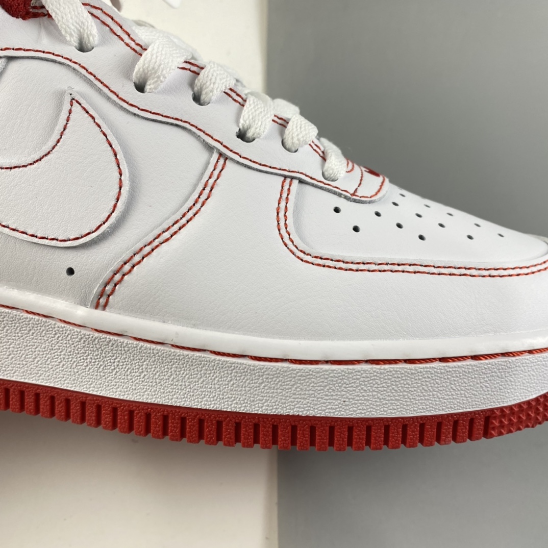 P220  NIKE Air Force 1 High ’07 空军一号白红高帮休闲板鞋 CV1753-100