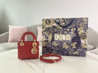 First Copy
 Dior Bags Handbags Buying Replica
 Red Sheepskin Lady Chains