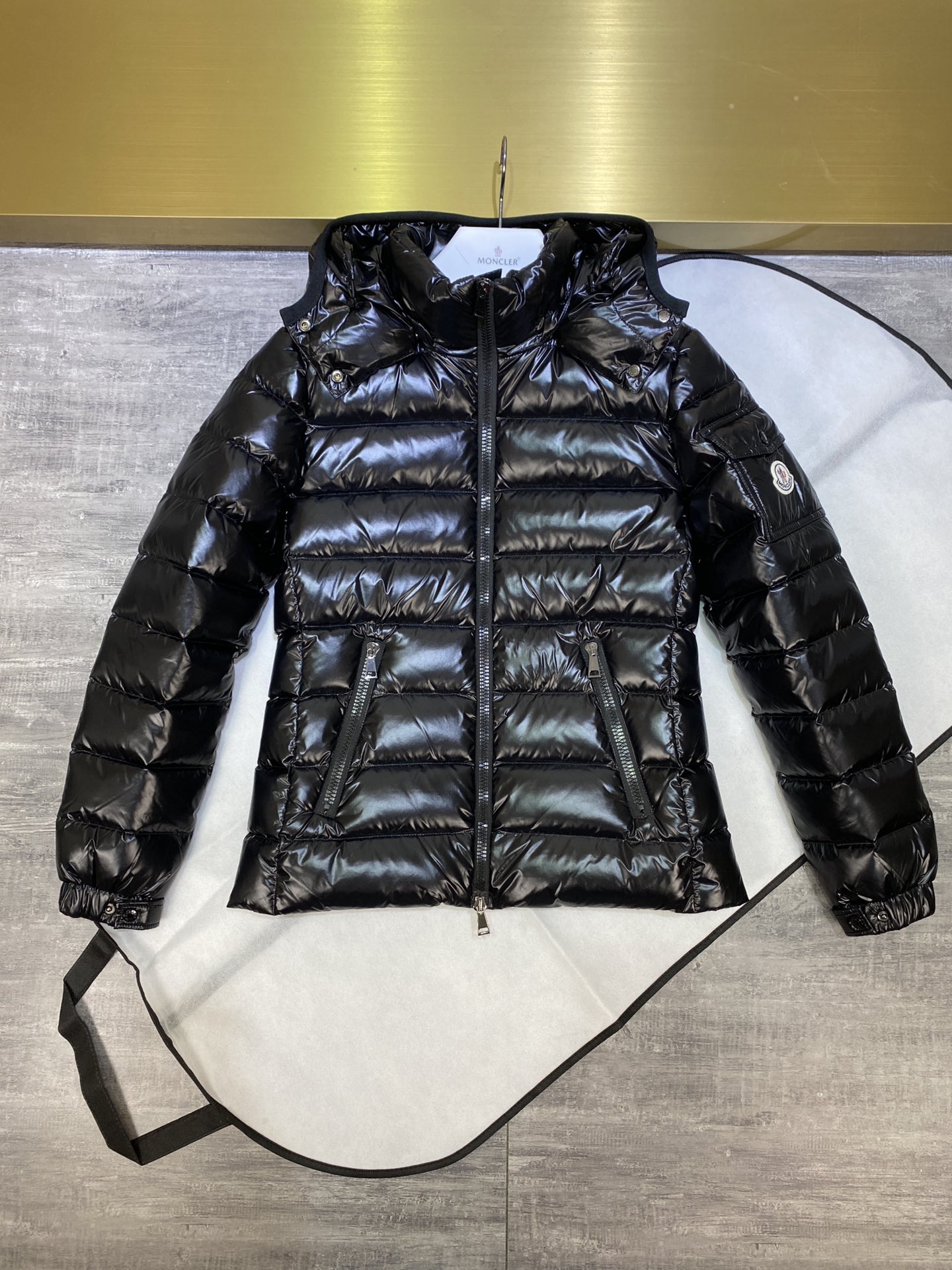 Moncler Ropa Chaqueta de plumón Negro Mujeres