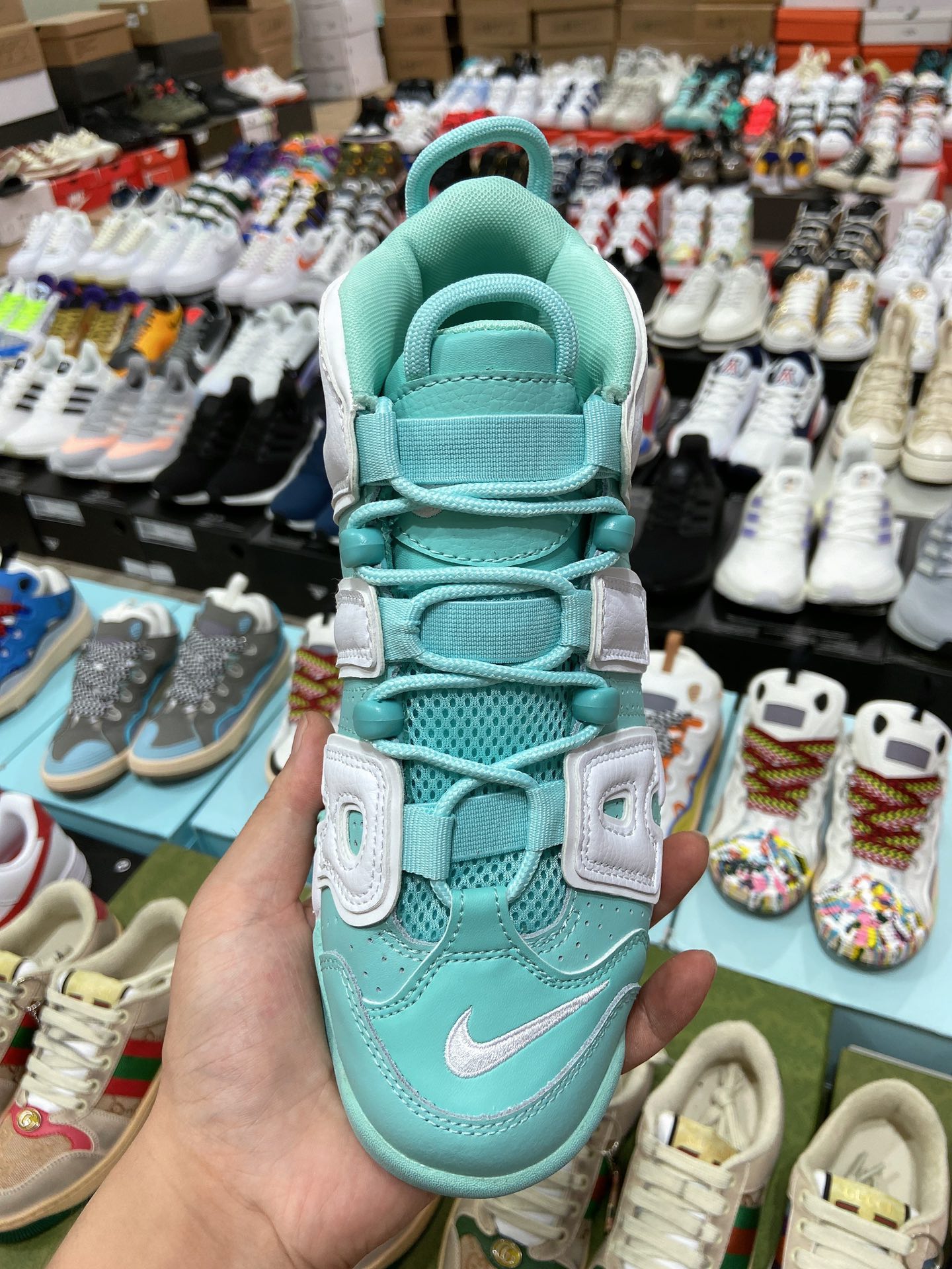 260高版本 耐克 Nike Air More Uptempo皮蓬经典高街百搭篮球鞋系列415082-300