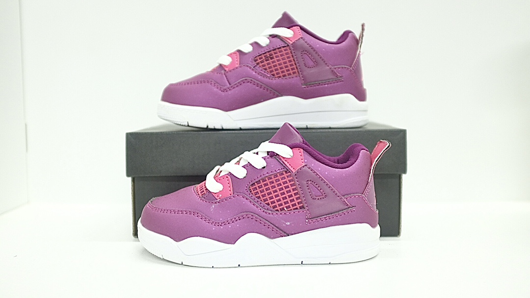 图片[6]-乔4代新款男女童儿童篮球鞋运动鞋 尺码：22-37.5码 潮童必备的AJ4，百搭时尚🆒 采用头层皮打造，高级感满满🈵️ 打理超方便✔️ 橡胶组合大底，耐磨防滑👍🏻 史上最全配色，怎么选都不会踩雷🔥-选品中心