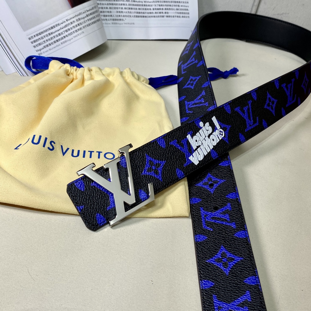 Outlet 1:1 Replica
 Louis Vuitton 7 Star
 Belts Men Canvas