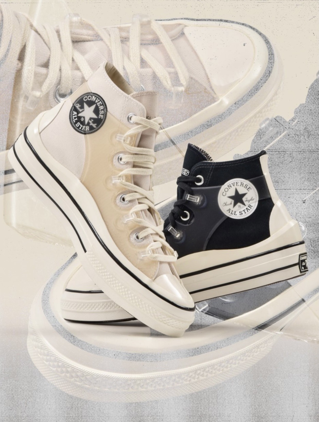 素材分享#100🉐
Kim Jones x CONVERSE 
Dior创意总监设计 高端匡威联名‼️