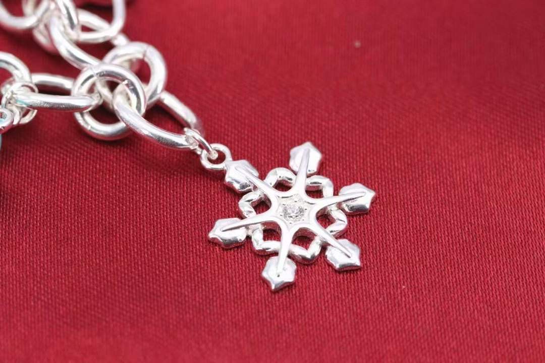 Tiffany & Co. Tiffany&Co.纯银 蓝色珐琅圣诞手链