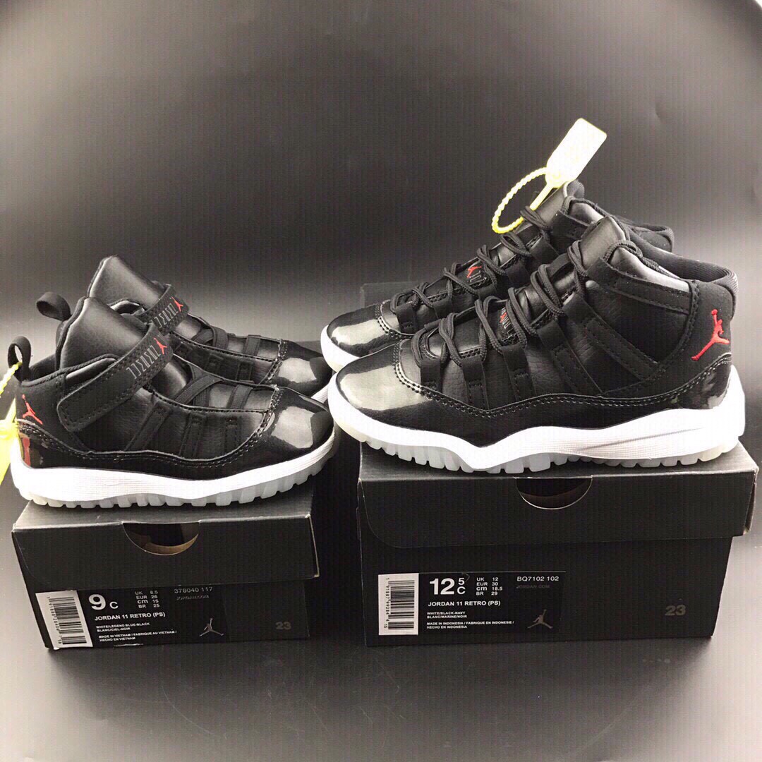 Nike Air Jordan AJ11 Children’s Shoes: Top Market Version for 11-Year-Olds, Sizes 22-27 and 28-35.