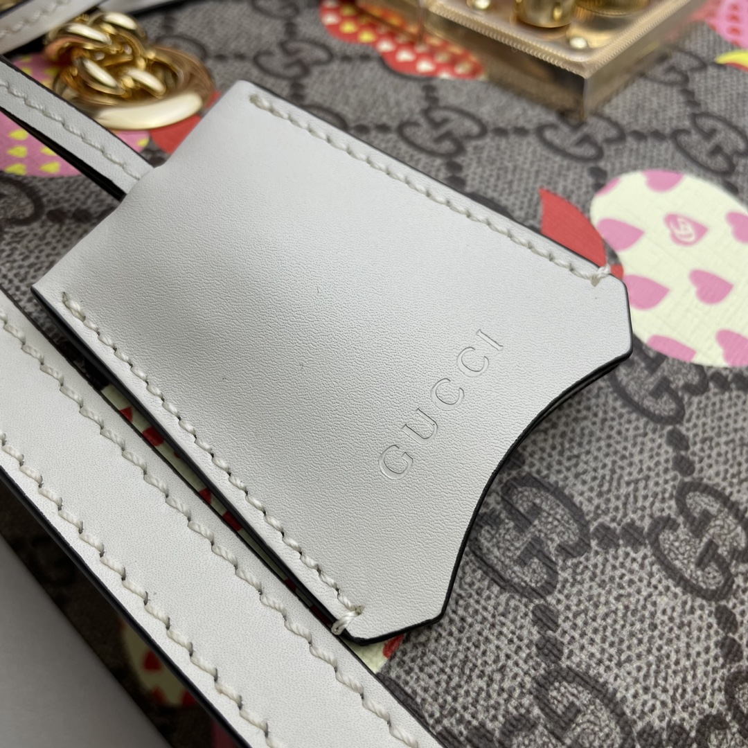 GUCCI古驰Padlock系列心苹果图案肩背包498156