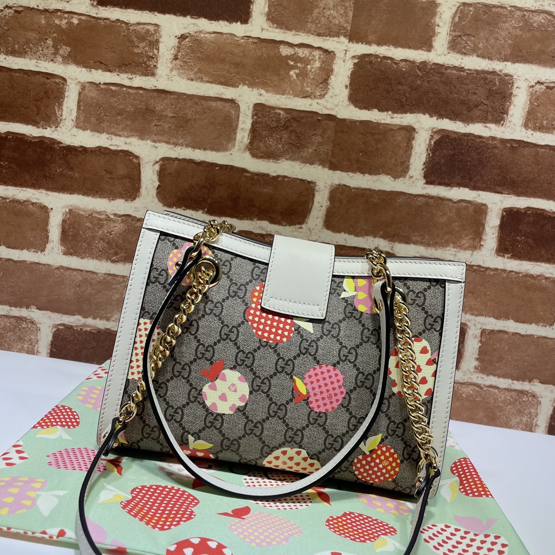 GUCCI古驰Padlock系列心苹果图案肩背包498156