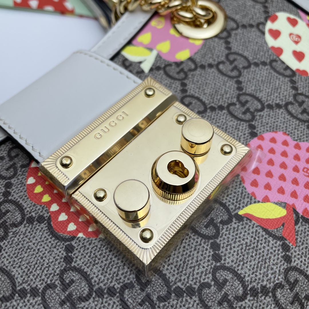 GUCCI古驰Padlock系列心苹果图案肩背包498156