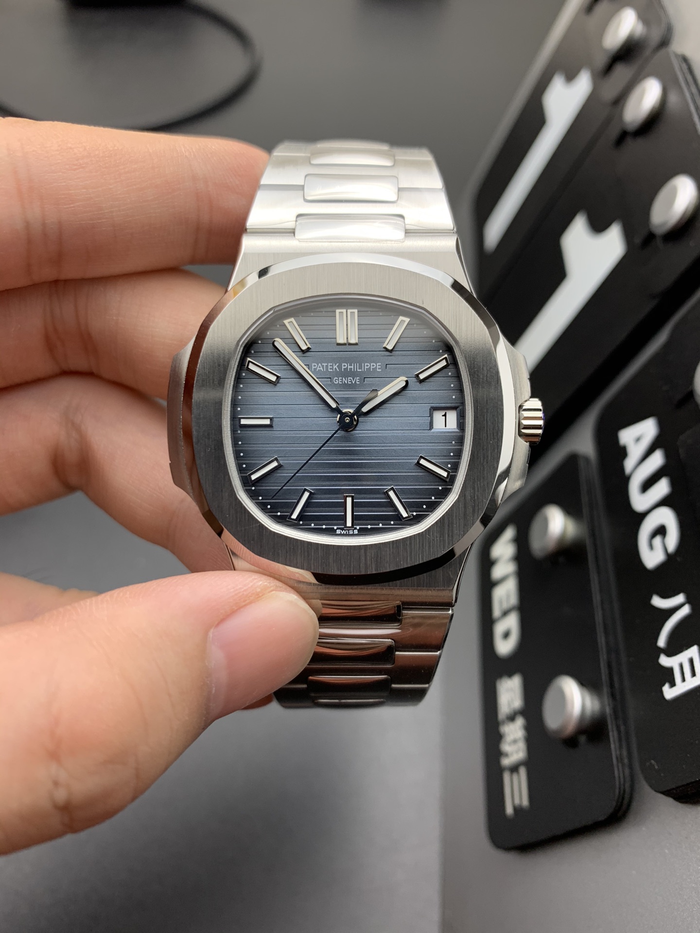 Patek Philippe 3K 蓝灰鹦鹉螺