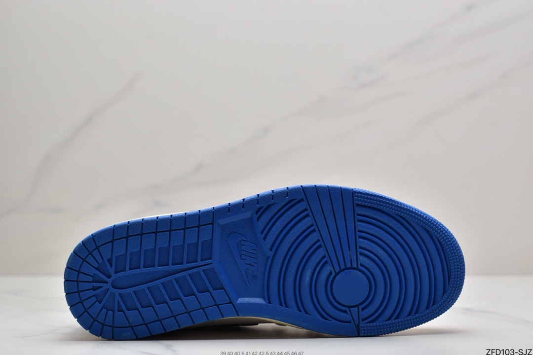 280 Travis Scott x Fragment x Air Jordan 1 Low“Military Blue”闪电倒钩高帮DM7866-140