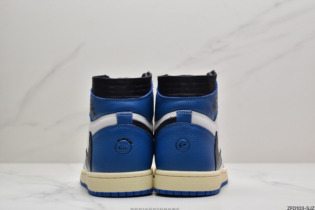280 Travis Scott x Fragment x Air Jordan 1 Low“Military Blue”闪电倒钩高帮DM7866-140