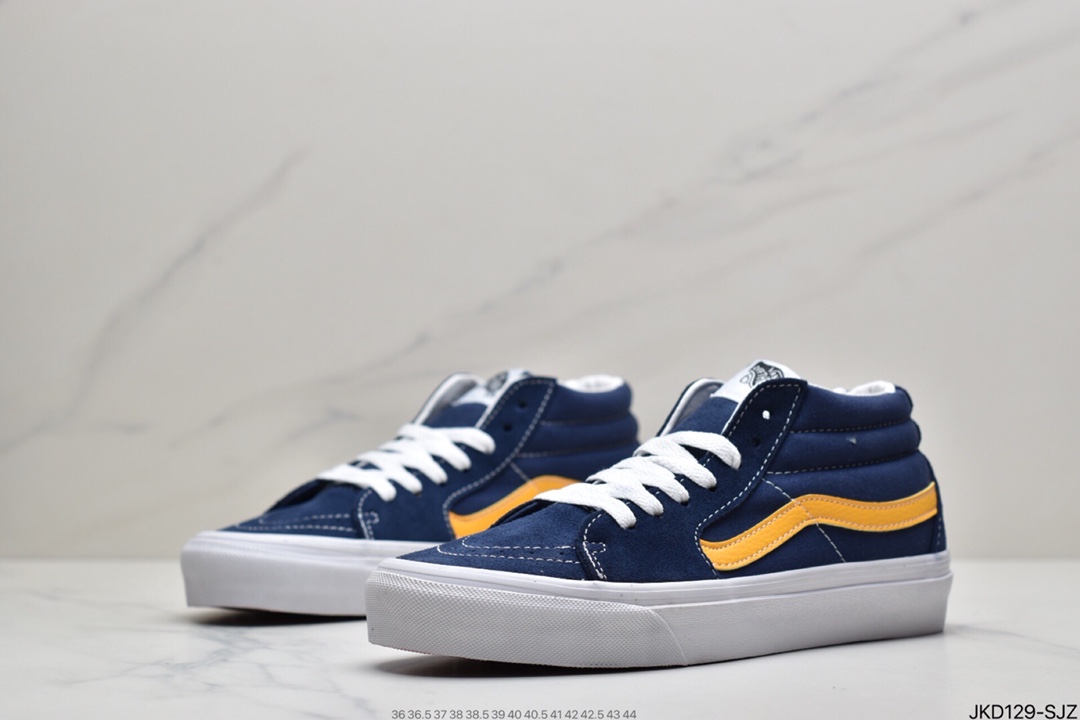160 万斯范斯VANSSk8-Mid Pro经典中帮男女黑色休闲运动板鞋