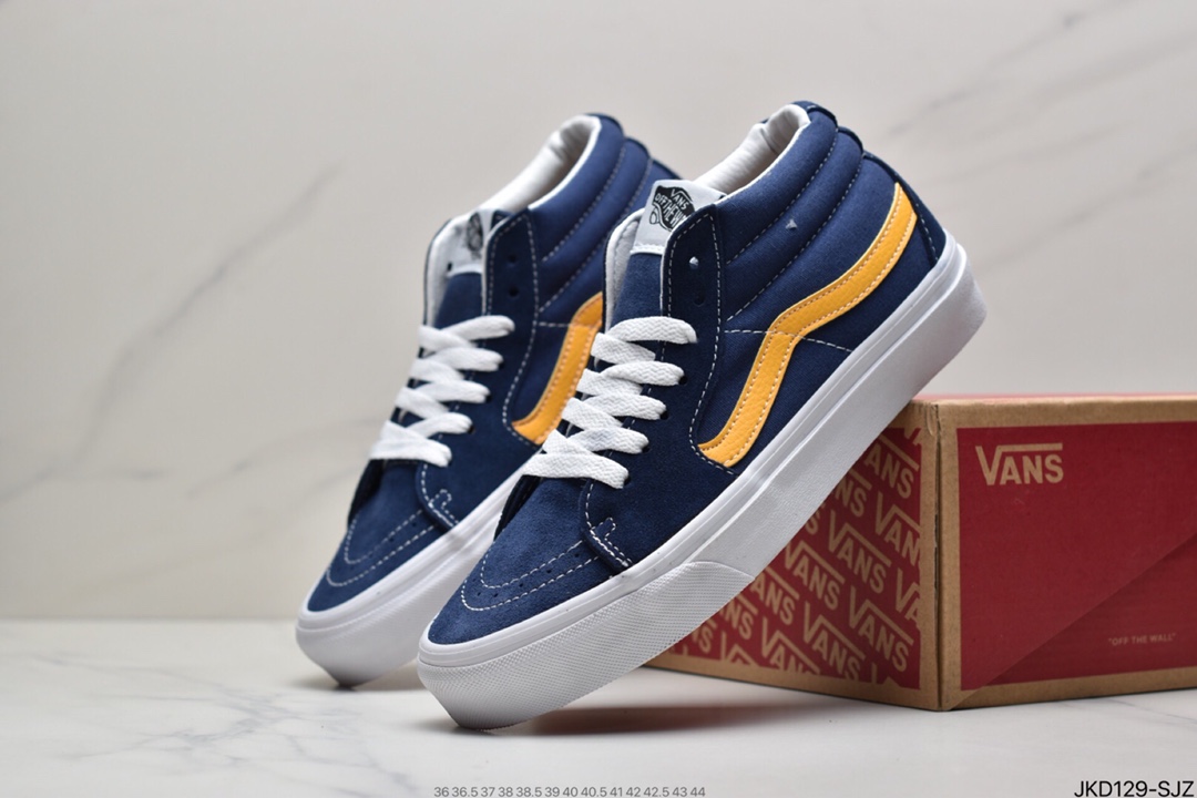 160 万斯范斯VANSSk8-Mid Pro经典中帮男女黑色休闲运动板鞋