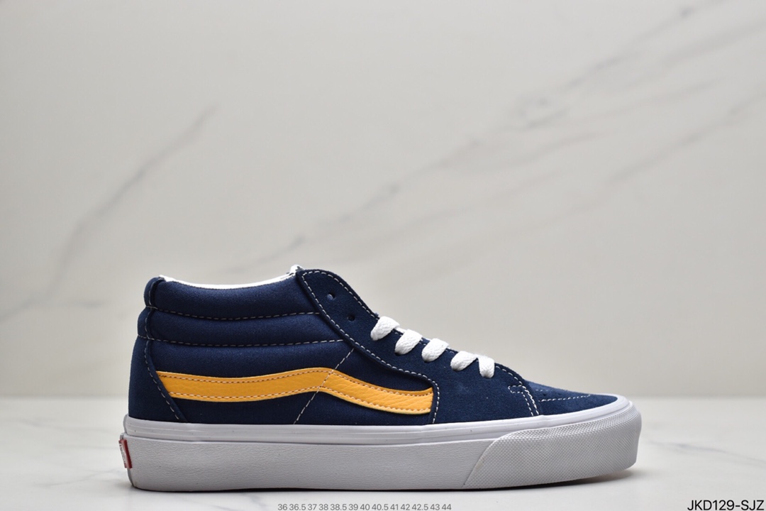 160 万斯范斯VANSSk8-Mid Pro经典中帮男女黑色休闲运动板鞋