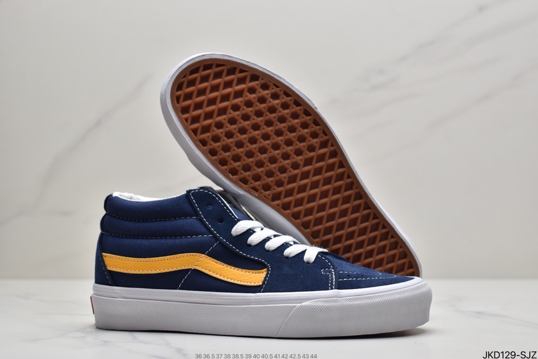 160 万斯范斯VANSSk8-Mid Pro经典中帮男女黑色休闲运动板鞋