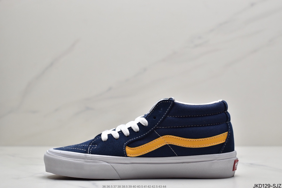 160 万斯范斯VANSSk8-Mid Pro经典中帮男女黑色休闲运动板鞋