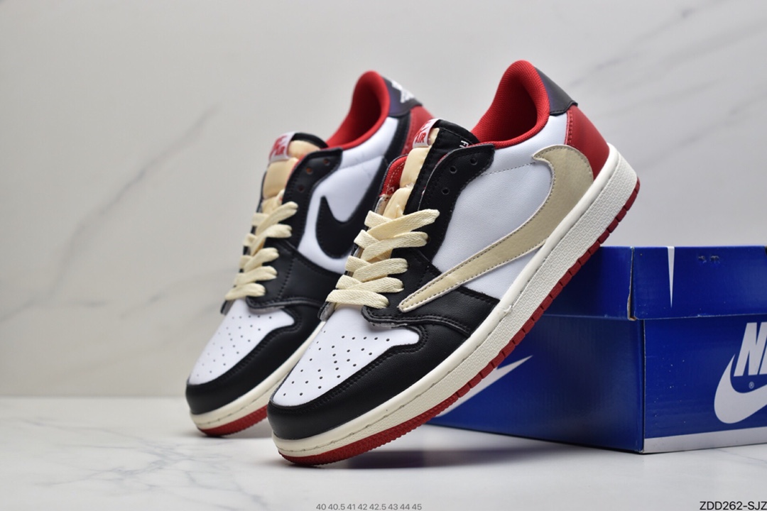 230 Travis Scott x Fragment x Air Jordan 1 Low“Military Blue”闪电倒钩低帮CQ4278