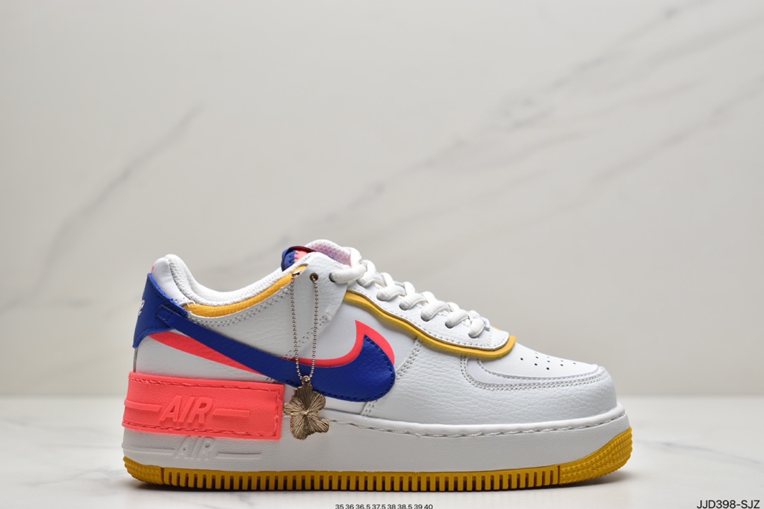 130 耐克Air Force 1 Shadow 黑白绿 蒂芙尼轻量增高低帮百搭板鞋CZ7929-100