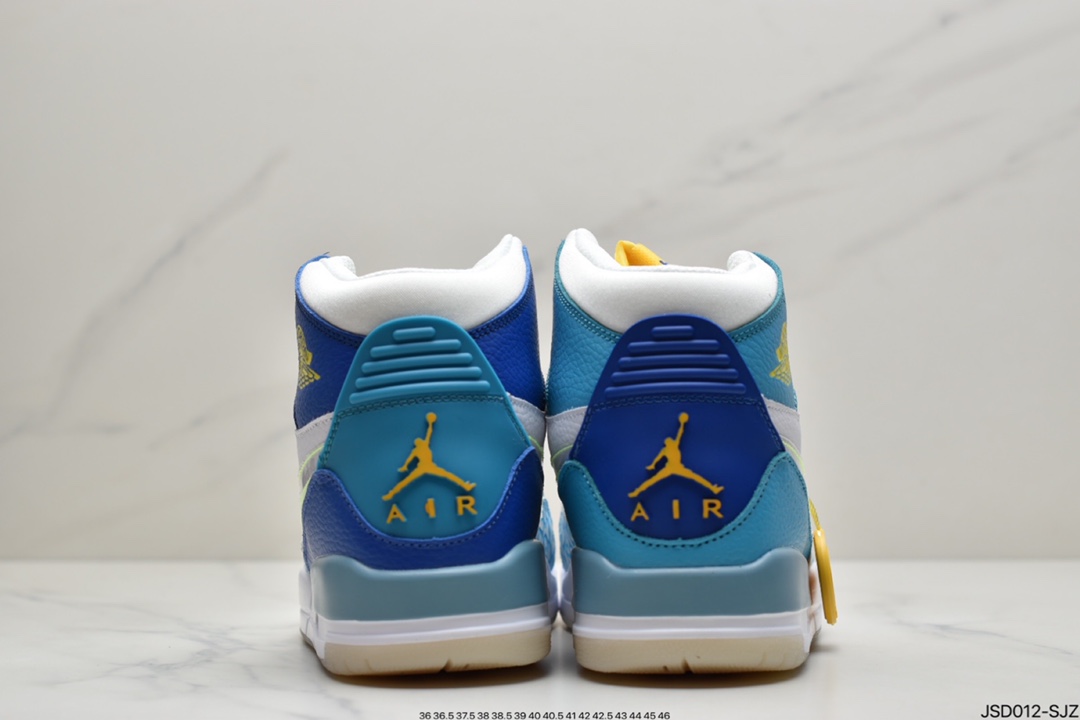 200  Air Jordan Legacy 312 冰蓝鸳鸯有着交错结合的设计CI4446-400