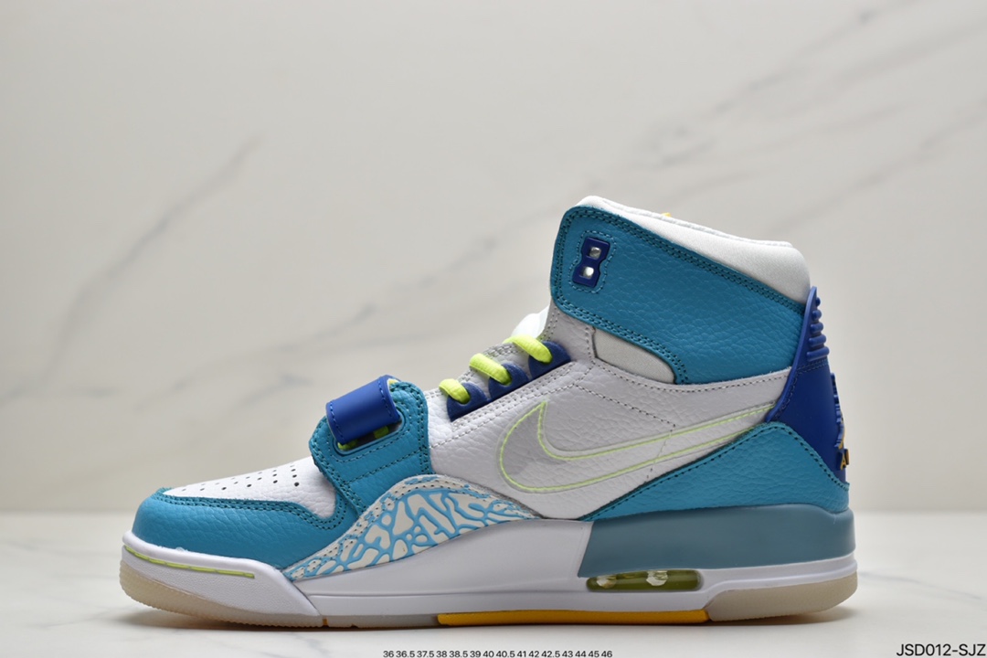 200  Air Jordan Legacy 312 冰蓝鸳鸯有着交错结合的设计CI4446-400