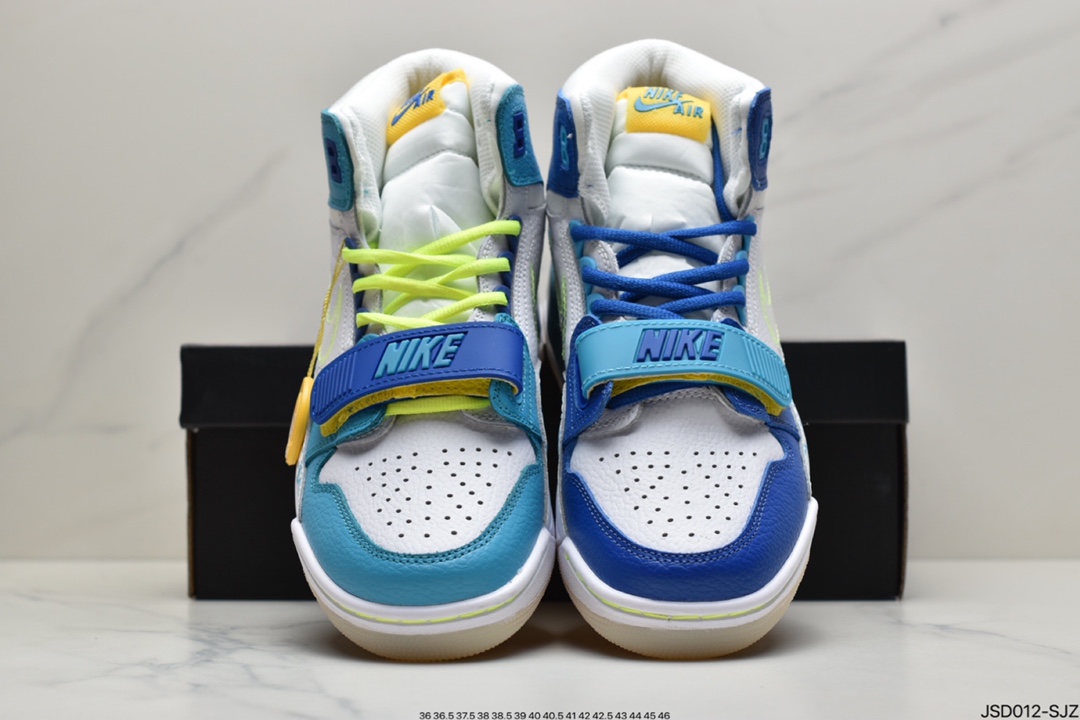 200  Air Jordan Legacy 312 冰蓝鸳鸯有着交错结合的设计CI4446-400