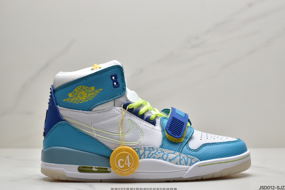 200  Air Jordan Legacy 312 冰蓝鸳鸯有着交错结合的设计CI4446-400