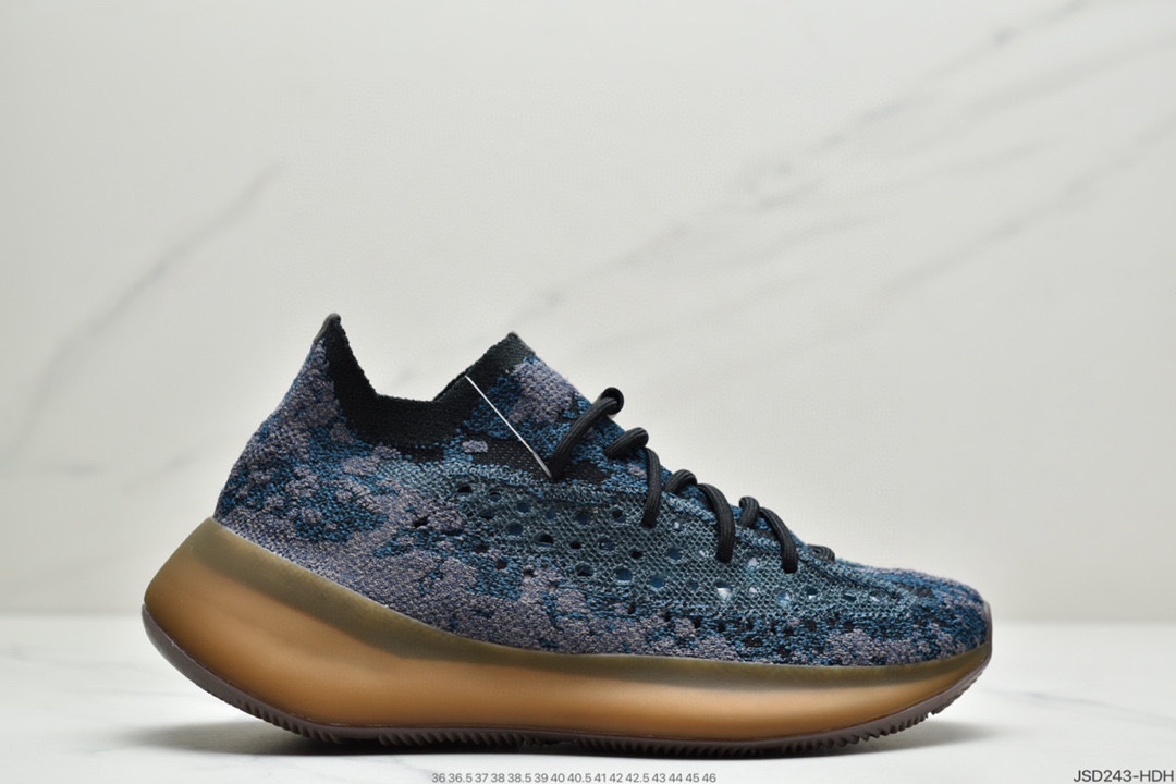200 侃爷联乘adidas Originals YEEZY BOOST 380 V1”Pepper”百搭轻便爆米花中底休闲运动袜子慢跑鞋FZ1270