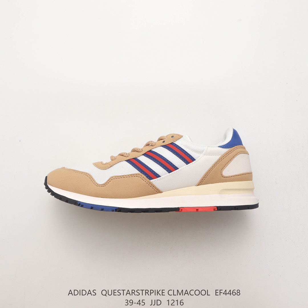 男鞋！ 阿迪达斯Adidas Questarstrpike Clmacool 三叶草清风系列透气网面Md缓震大底运动慢跑鞋货号：EF4468 _莆鞋网_莆田鞋_莆田安福_电商城市场_商贸城小镇_莆鞋网
