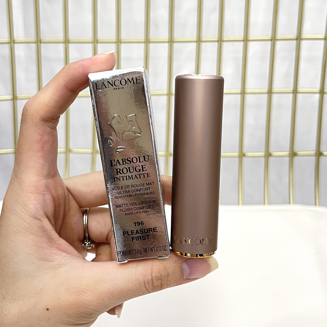 Lancome L'Absolu Rouge Intimatte Matte Lipstick - Plush Comfort, Bare Lips Feel