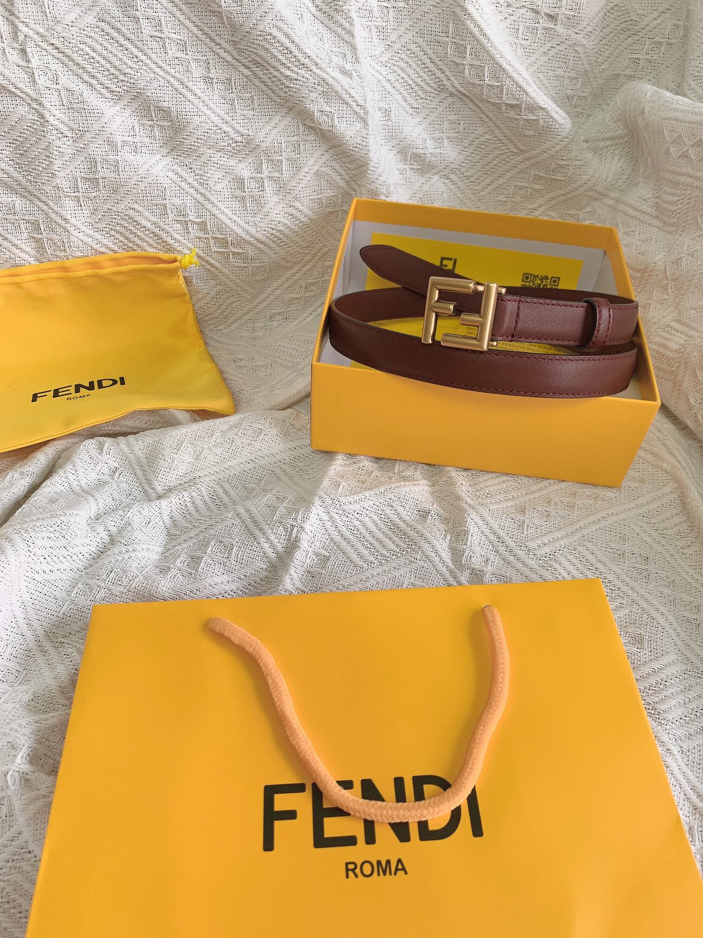 FENDI2.0cm女士新款腰带带圈