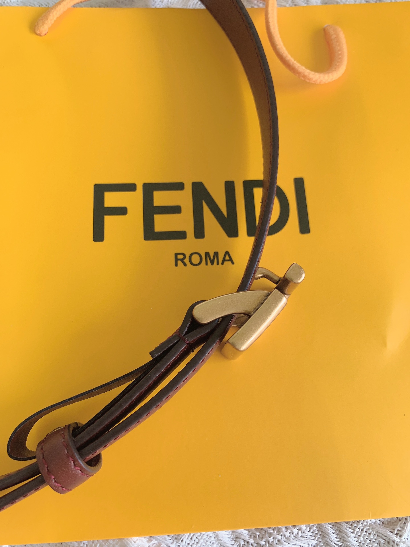 FENDI2.0cm女士新款腰带带圈