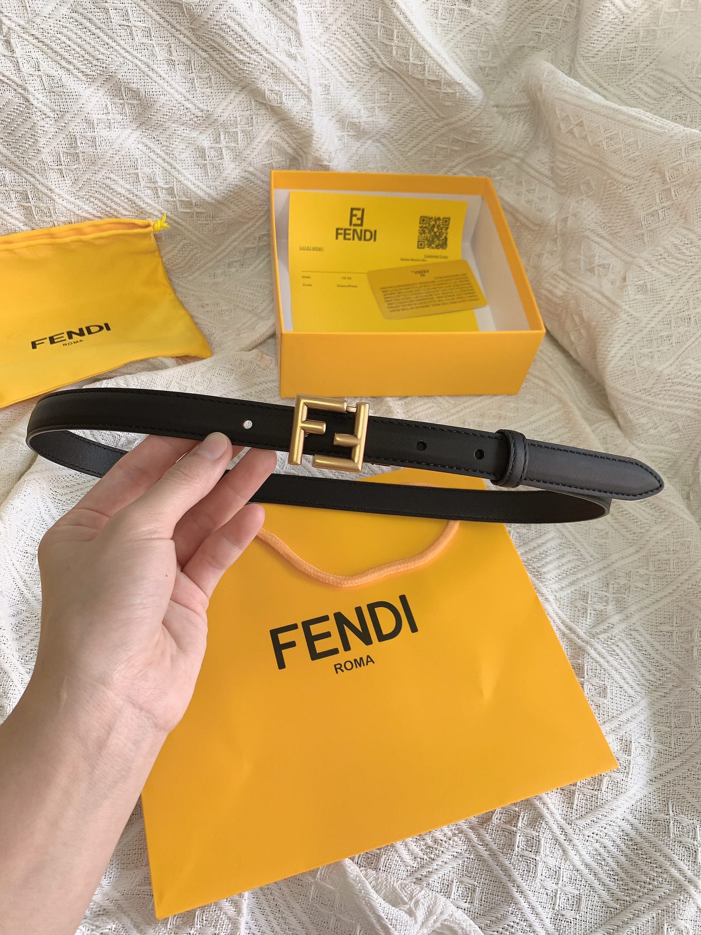 FENDI2.0cm女士新款腰带带圈