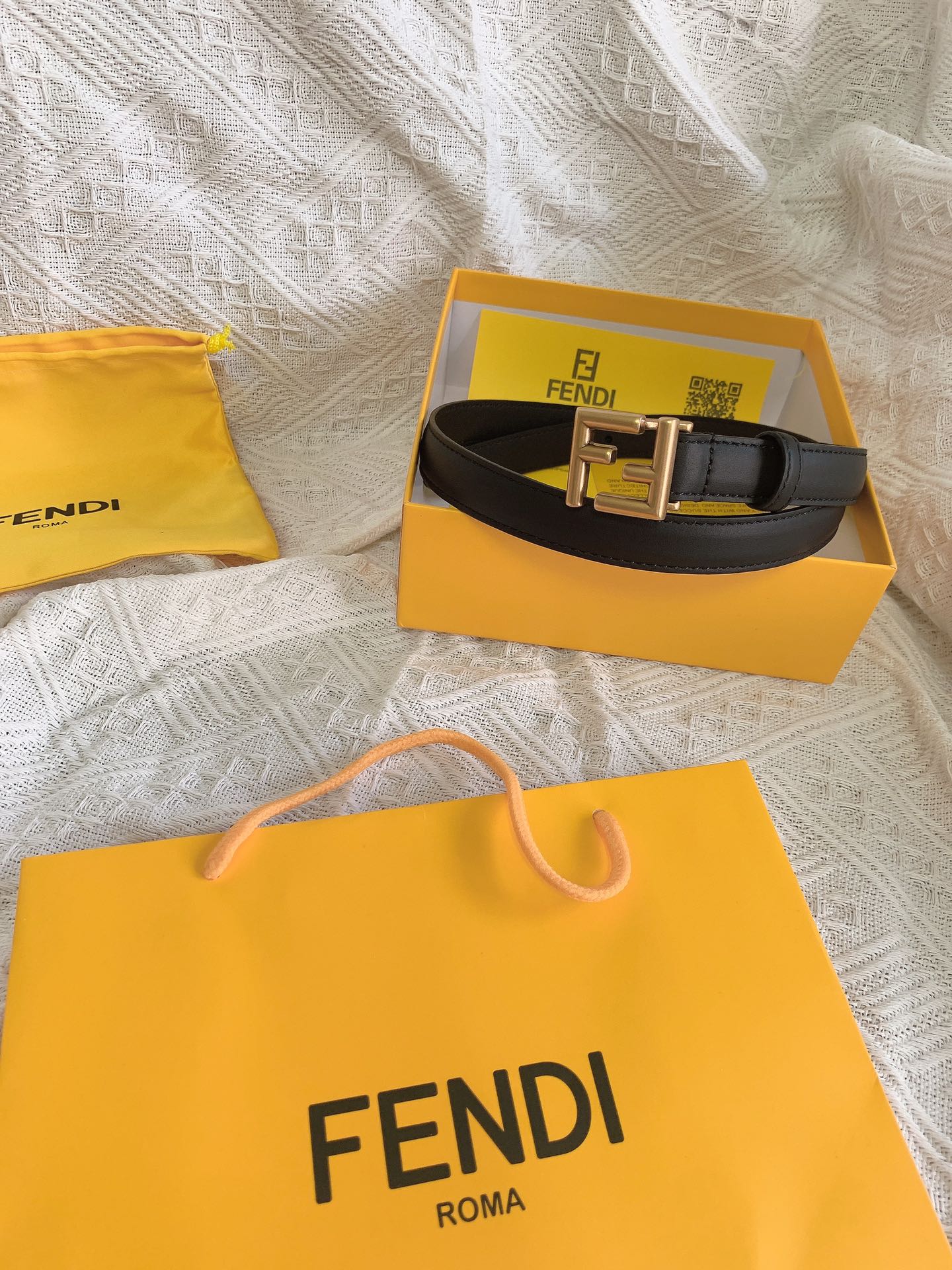 FENDI2.0cm女士新款腰带带圈