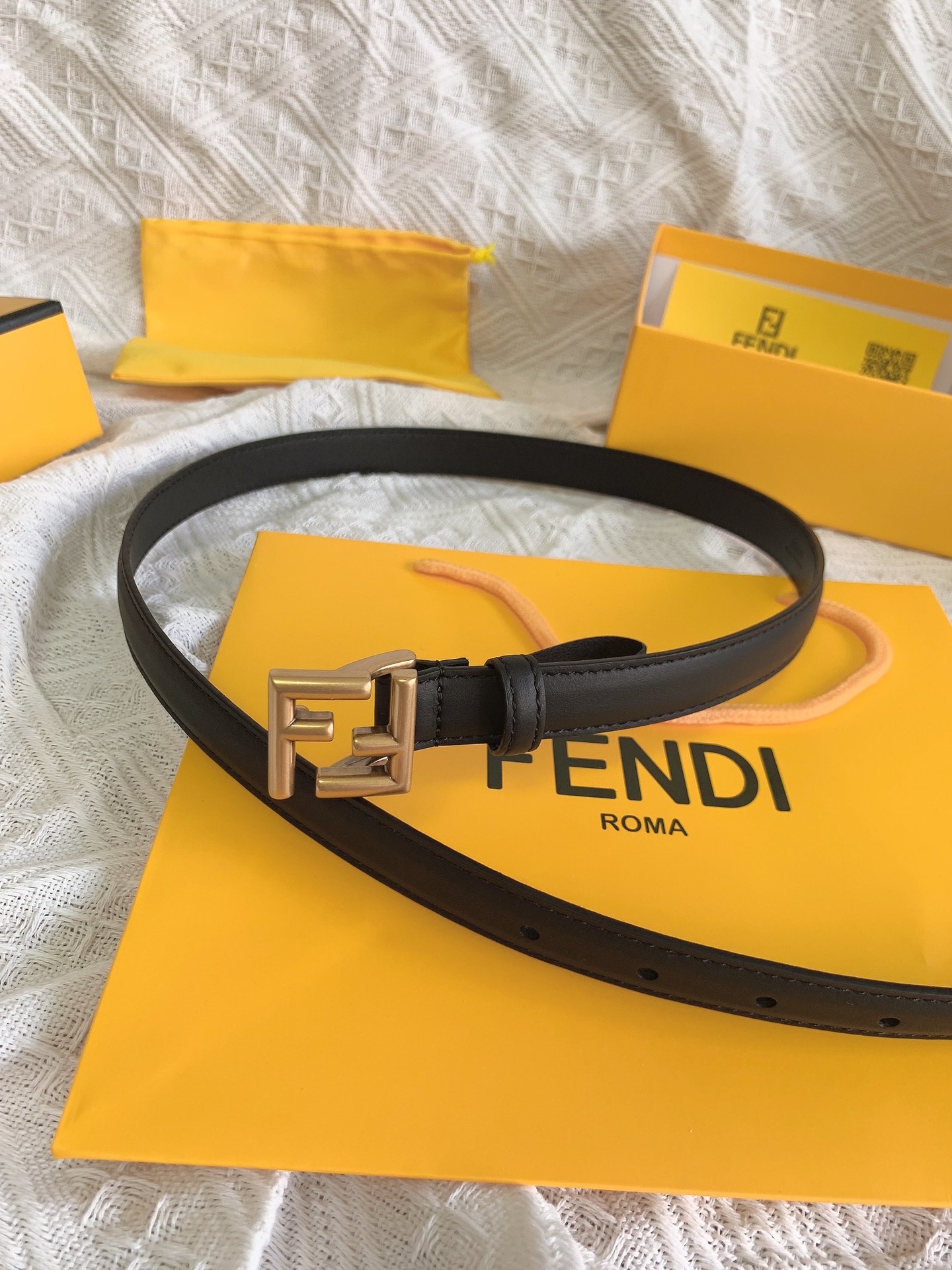 FENDI2.0cm女士新款腰带带圈