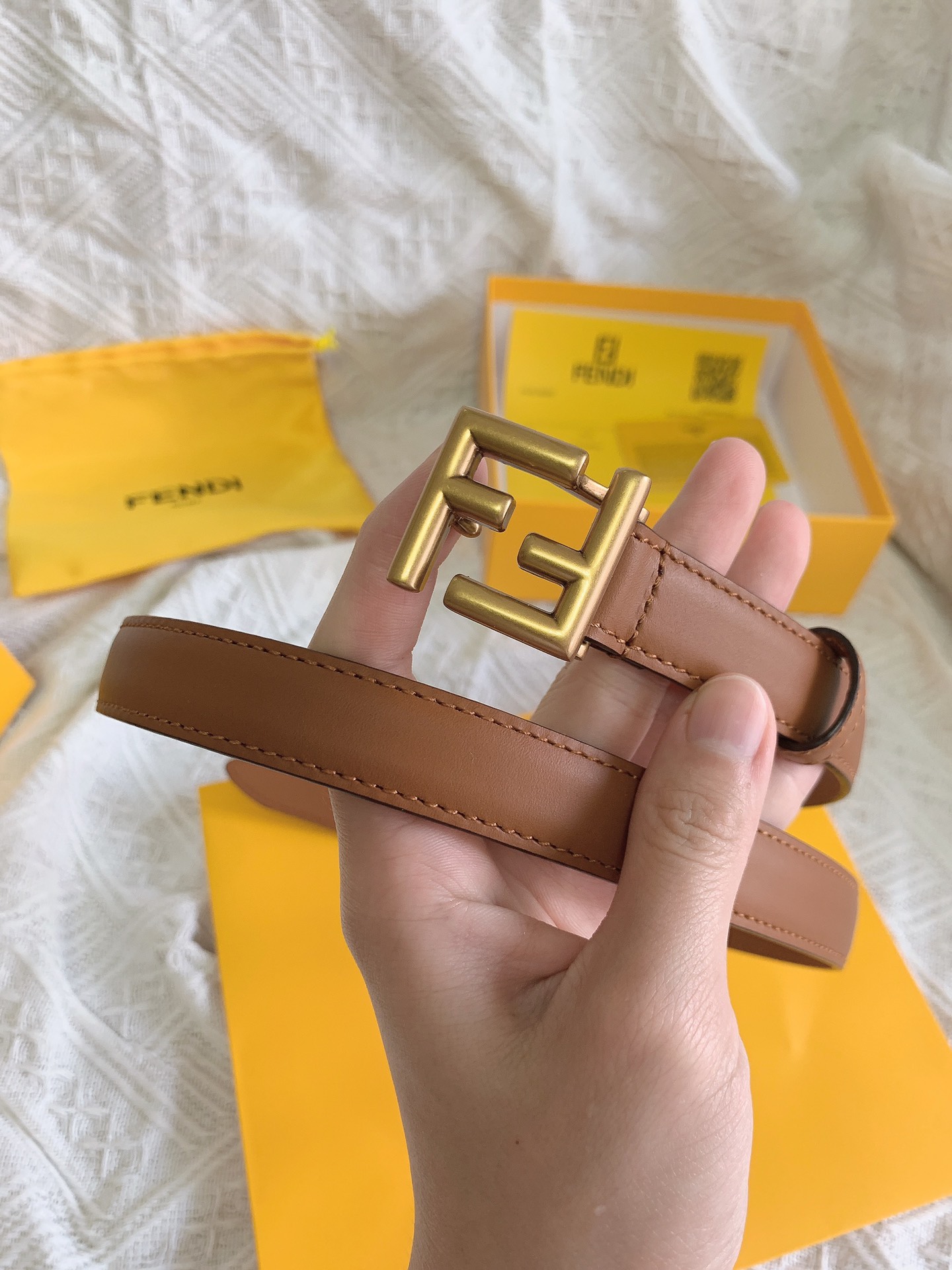 FENDI2.0cm女士新款腰带带圈